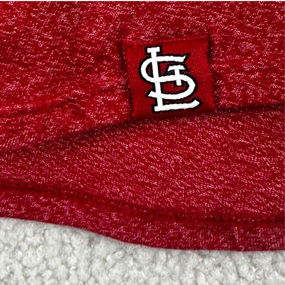 St. Louis Cardinals MLB Graphic Nike Tee Women Small Red Heather Athletic Cut